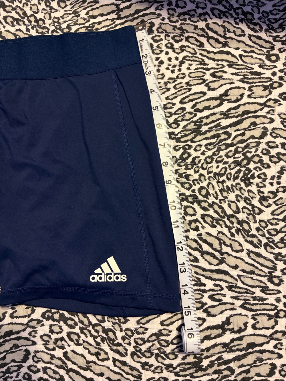 adidas Dark Blue Performance Compression Shorts - Picture 4 of 4